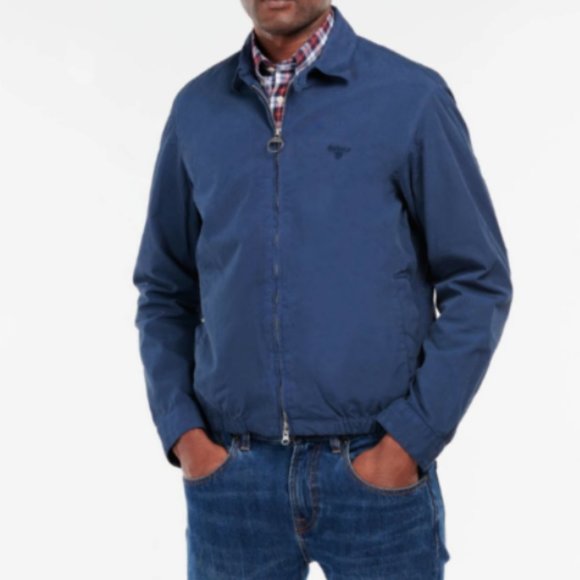 Barbour Essential Casual Windbreaker in Insignia Blue MSRP $265